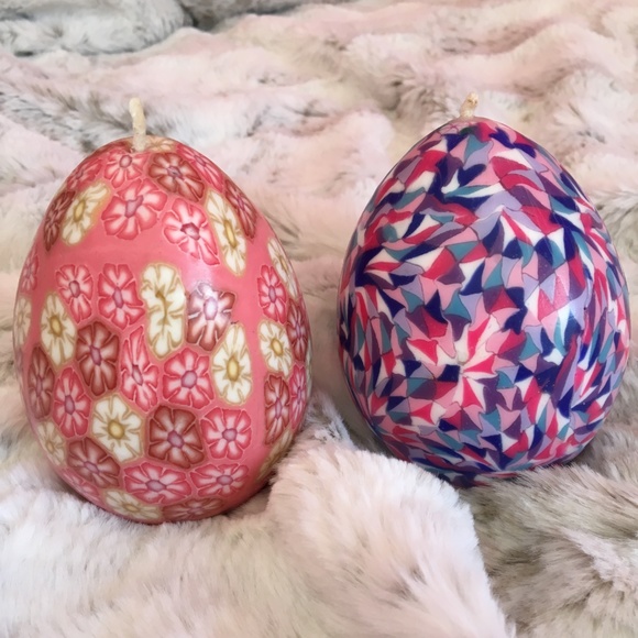 Hand Made Candles With Geometric Patterns - Picture 4 of 10